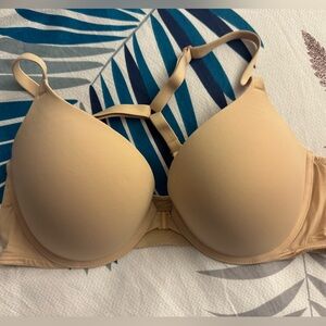 Victoria secret pink tan front closure push up bra